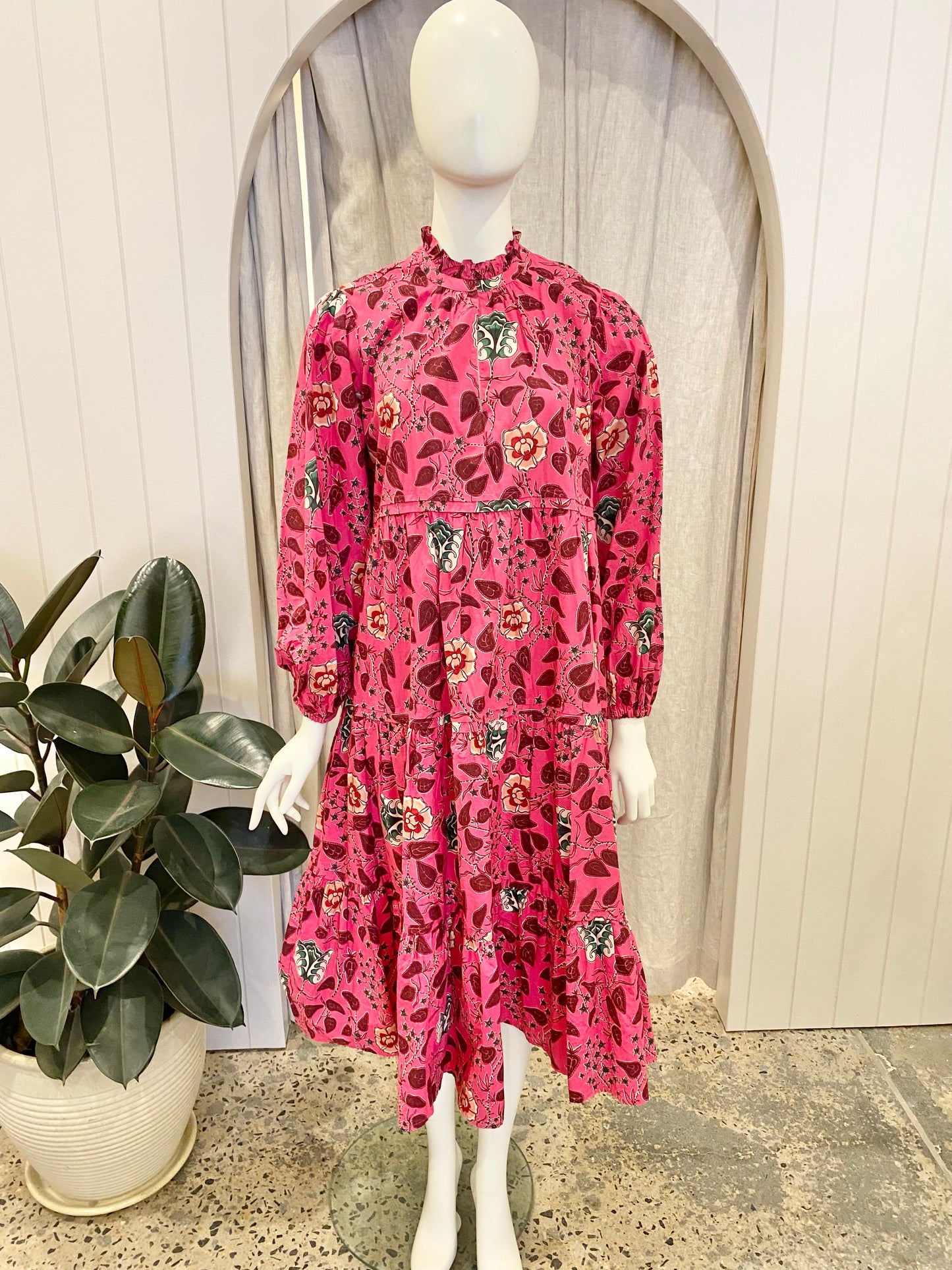 Scotch and Soda Cotton Floral Midi Dress - Size S (8/10)