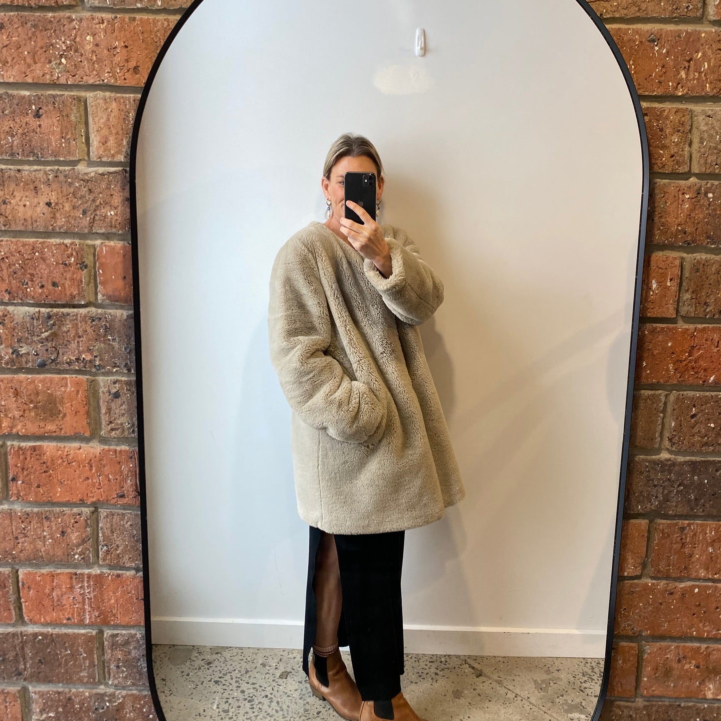 Ena Pelly 'Olivia' Faux Fur Jacket - Size 16