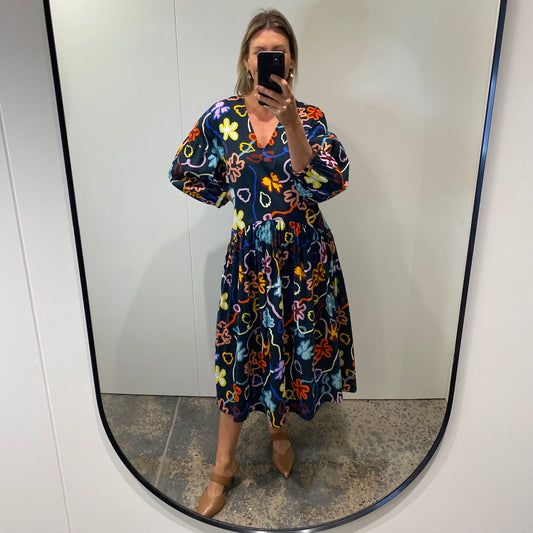 Gorman Flowerbomb Midi Dress - Size 14