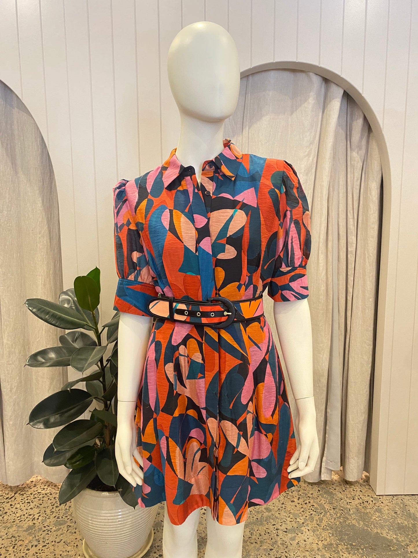 Rebecca Vallance Catalina Shirt Dress - Size 12