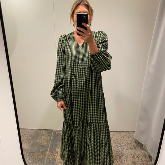 Morrison Gingham Midi Dress - Size 2 (12)
