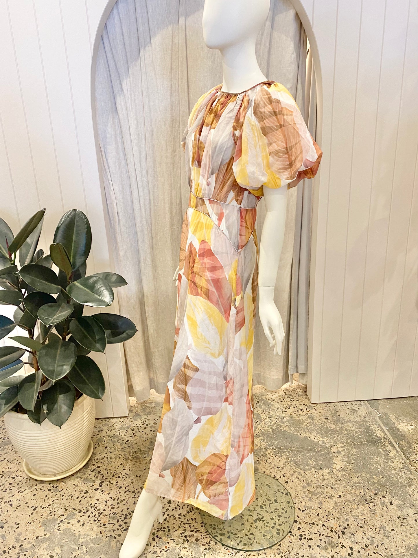 Morrison Anastasia Printed Maxi Dress - Size 0 (8)