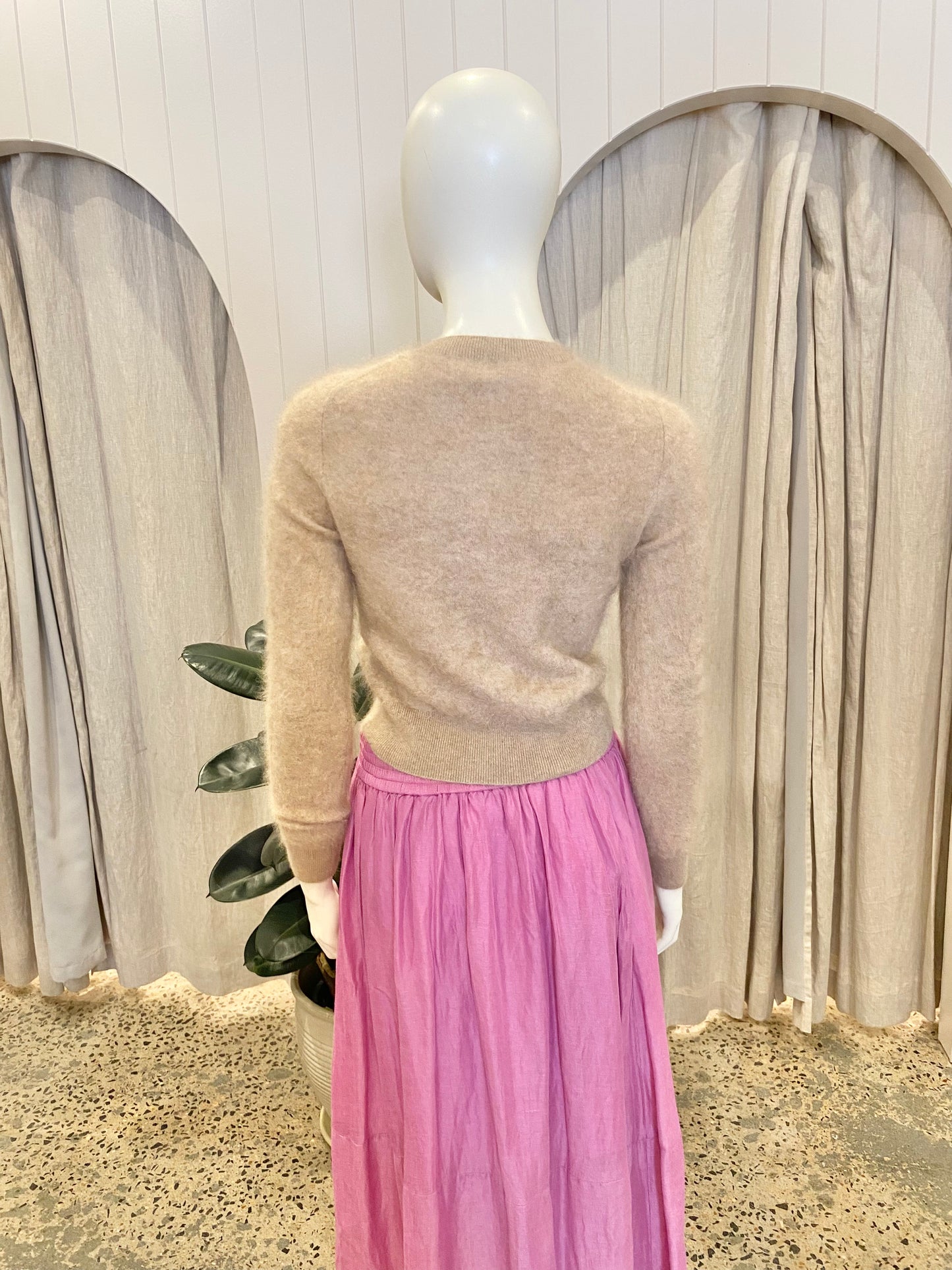 Naked Camel Cashmere Cardigan - Size XS/S (6-8)