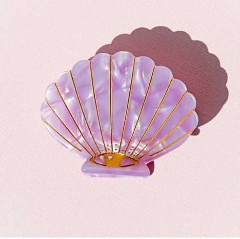 Kingston Shell Clip in Purple Pearl