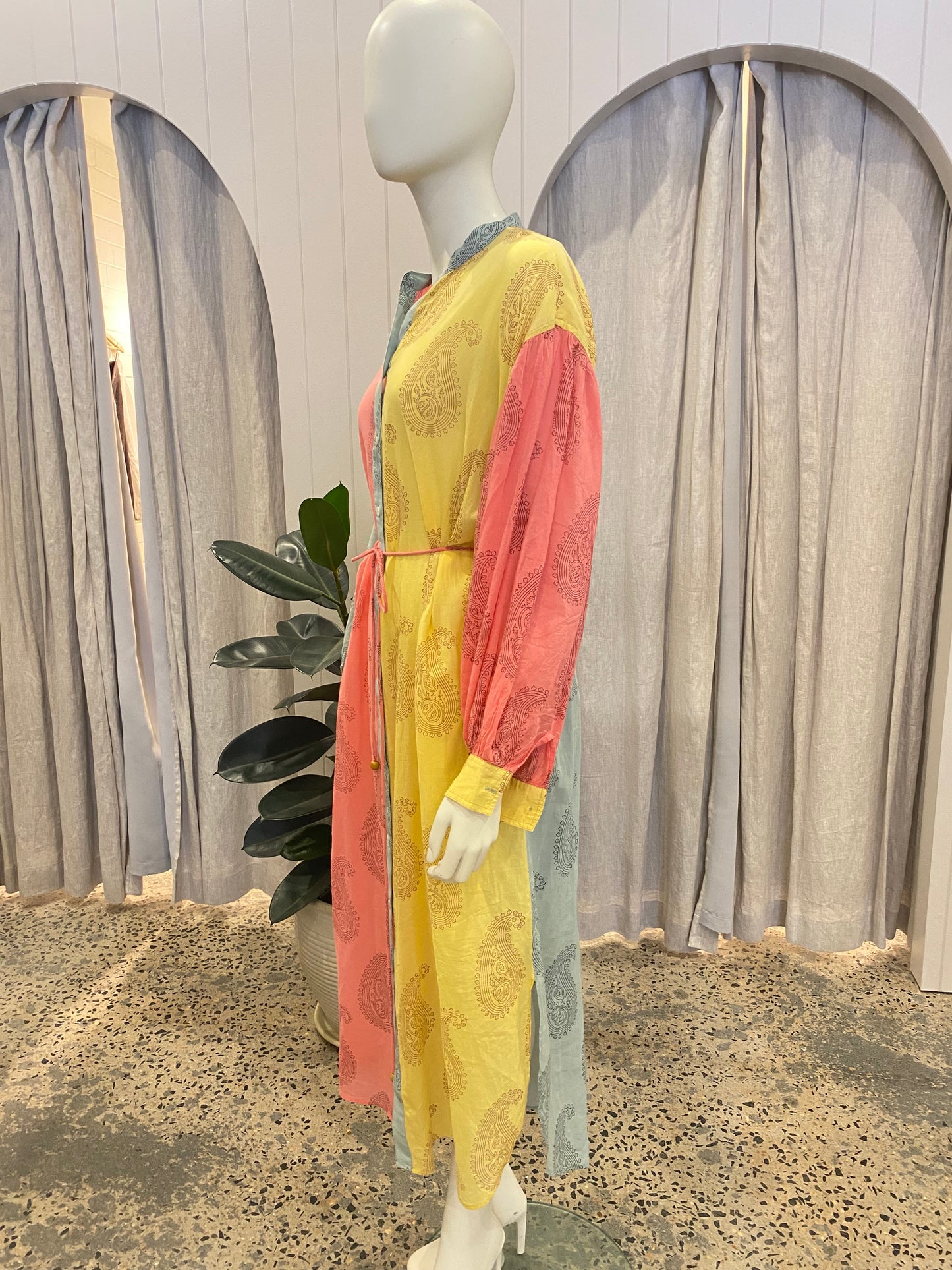 Hannah Artwear Cotton Shirt Dress - Size 1 (10/12)