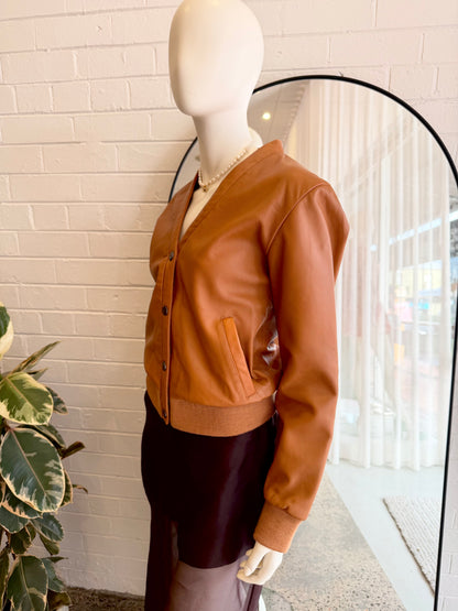 Wanderer Londoner Leather Cardigan/Jacket - Size 10