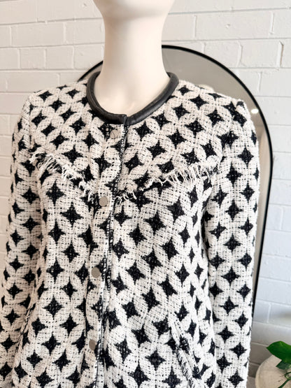 IRO Black and White Handi Jacket - Size 40 (10)