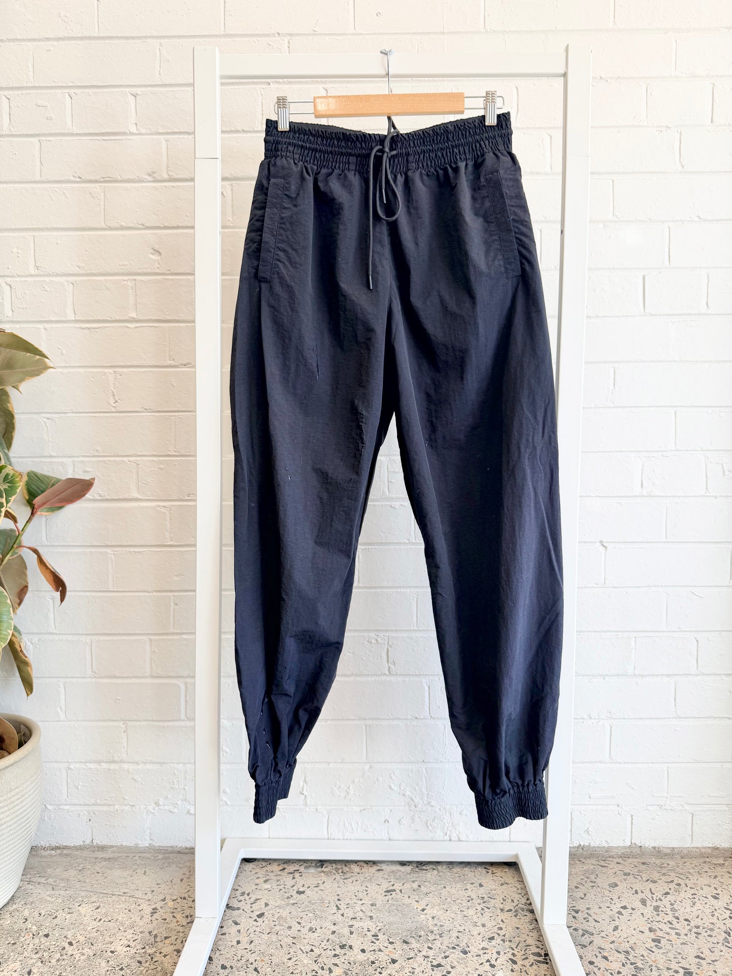 Camilla and Marc Black Jukes Loose Fit Track Pant - Size 12