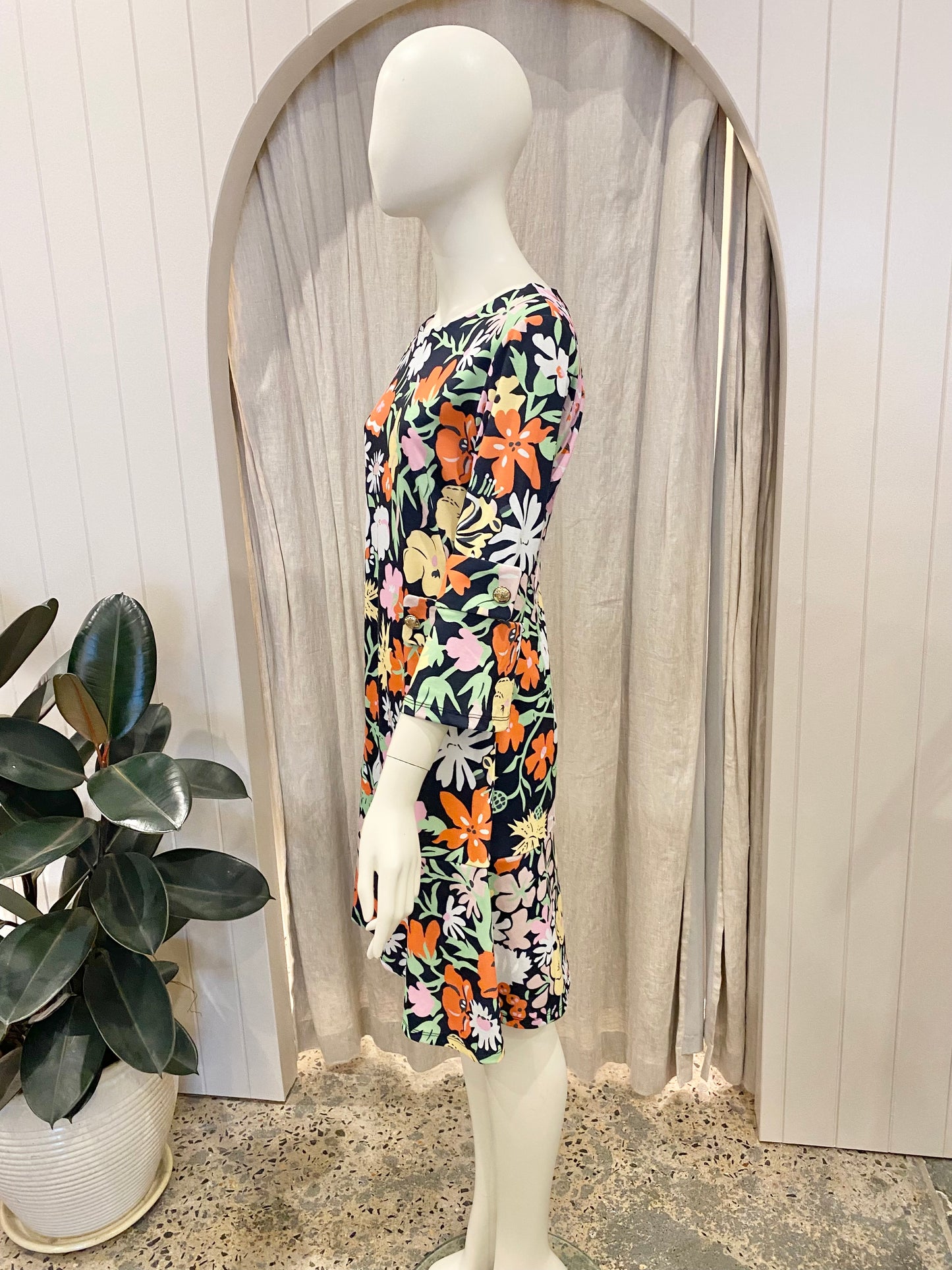 Binny floral shift dress - Size 10