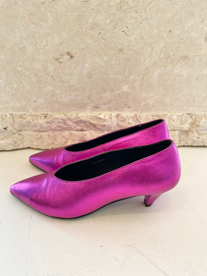 Bocage Pink Metallic Pumps - Size 38