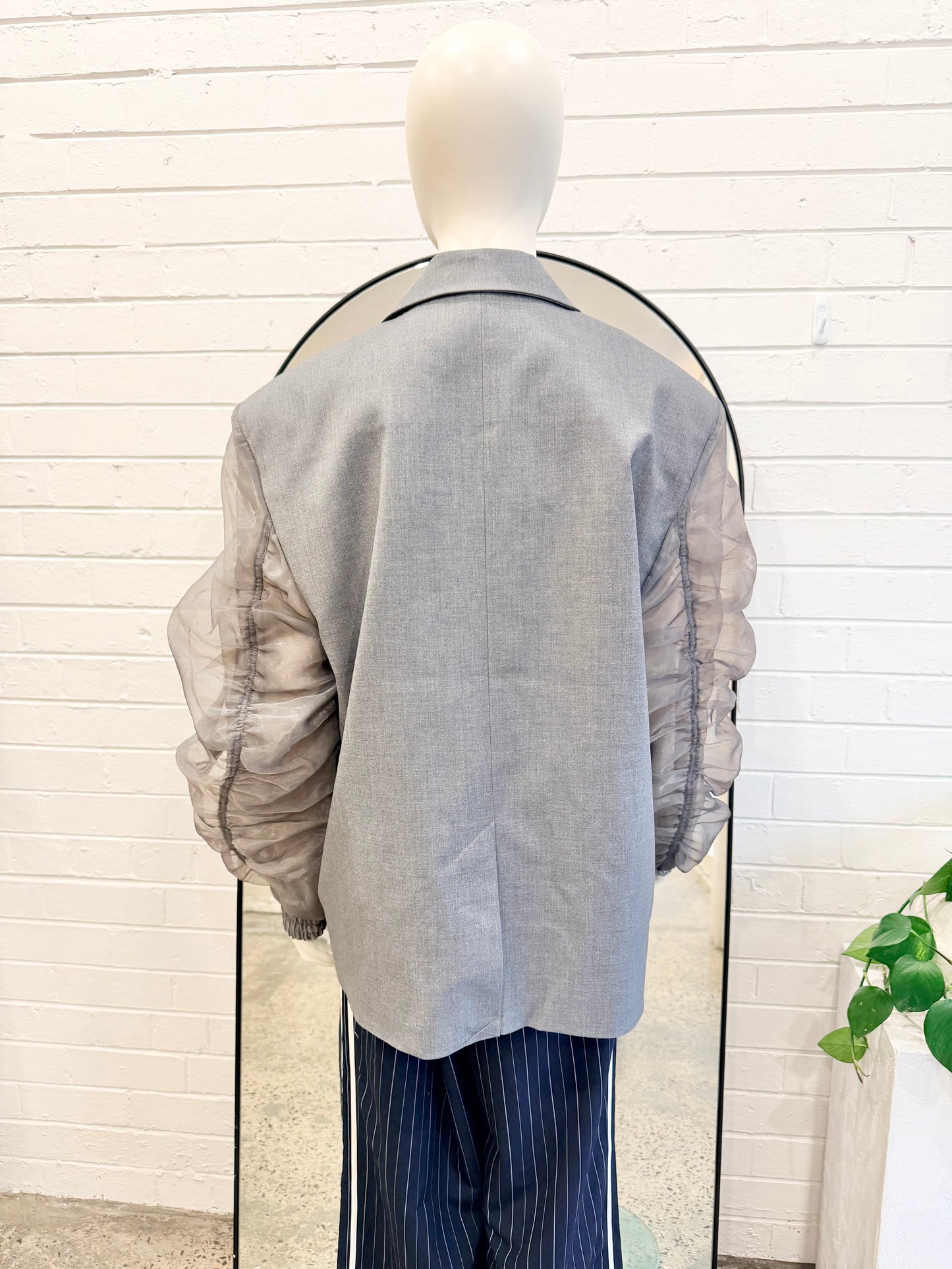 Camilla & Marc 'Zephyr' Bomber Blazer in Grey - Size M/L (14)
