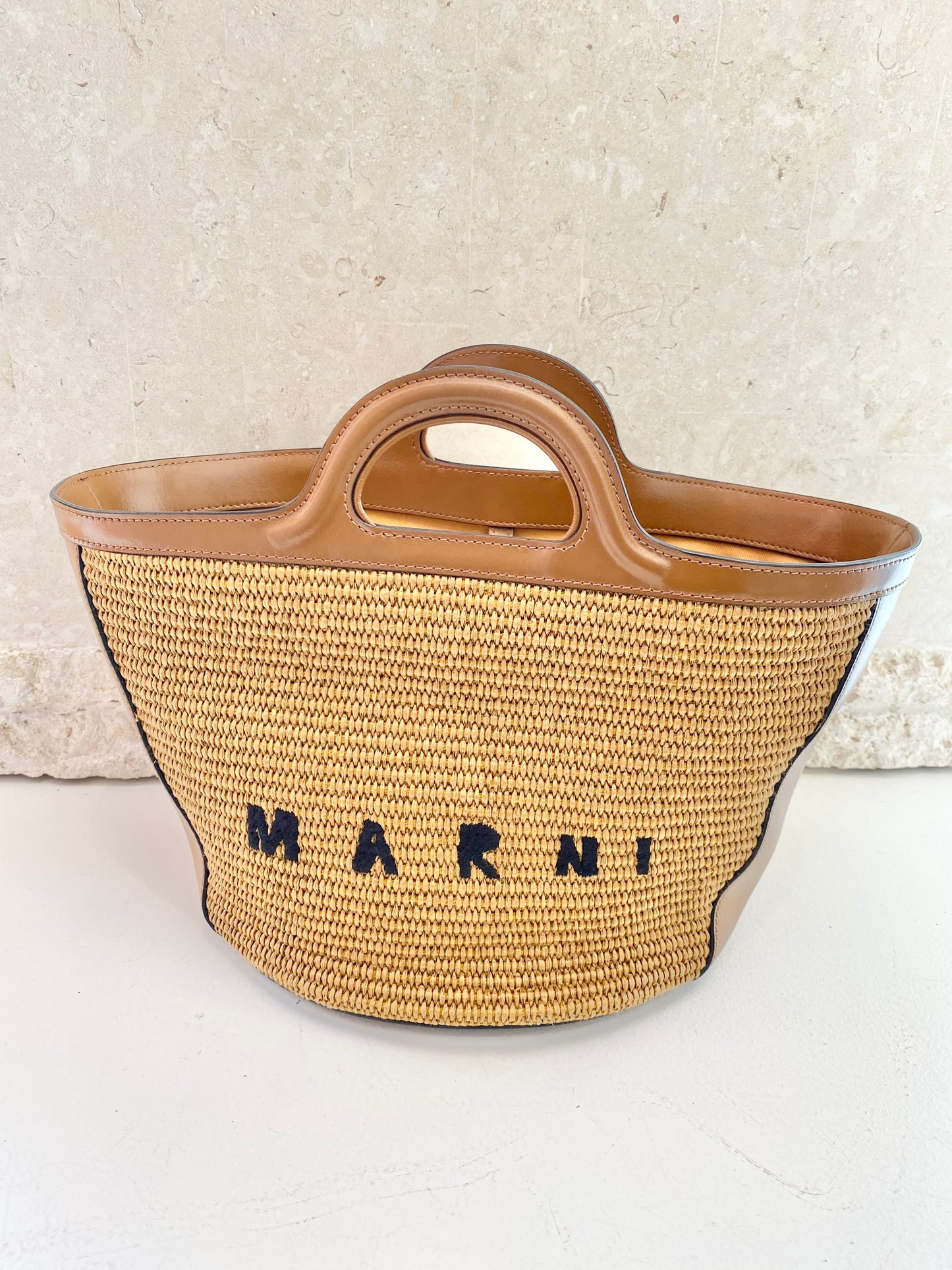Marni Tropicalia Woven Bucket Bag