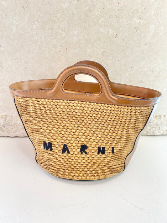 Marni Tropicalia Woven Bucket Bag