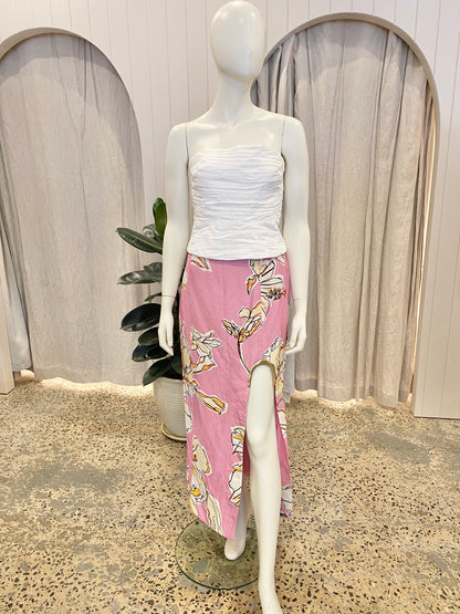 AJE 'Flourish' Midi Skirt - Size 10