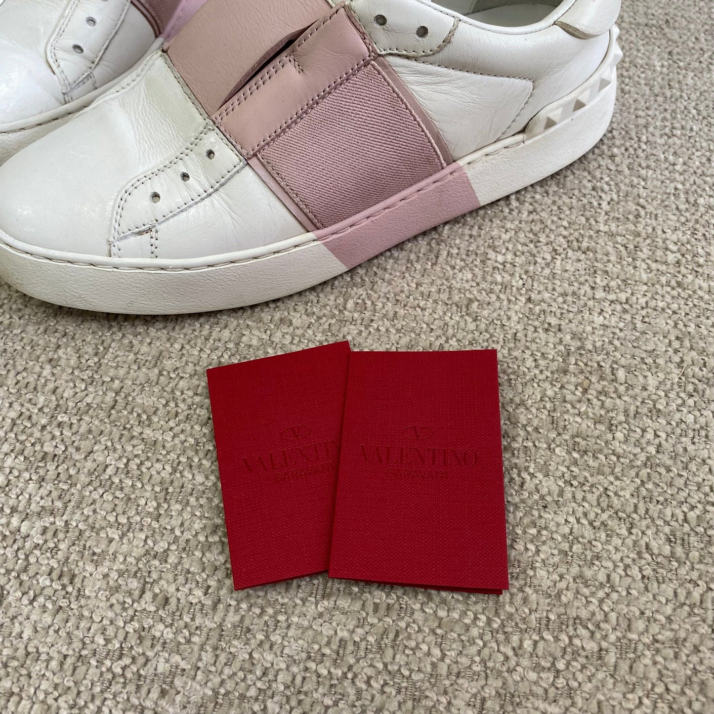 Valentino Garavani open leather sneakers - Size 37