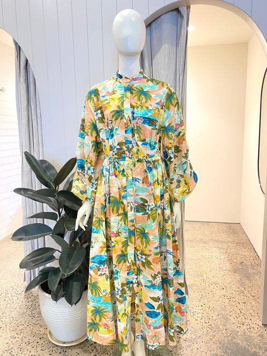 Alemais Mermaid Point Midi Dress - Size 10