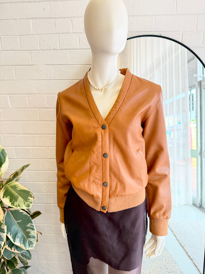 Wanderer Londoner Leather Cardigan/Jacket - Size 10