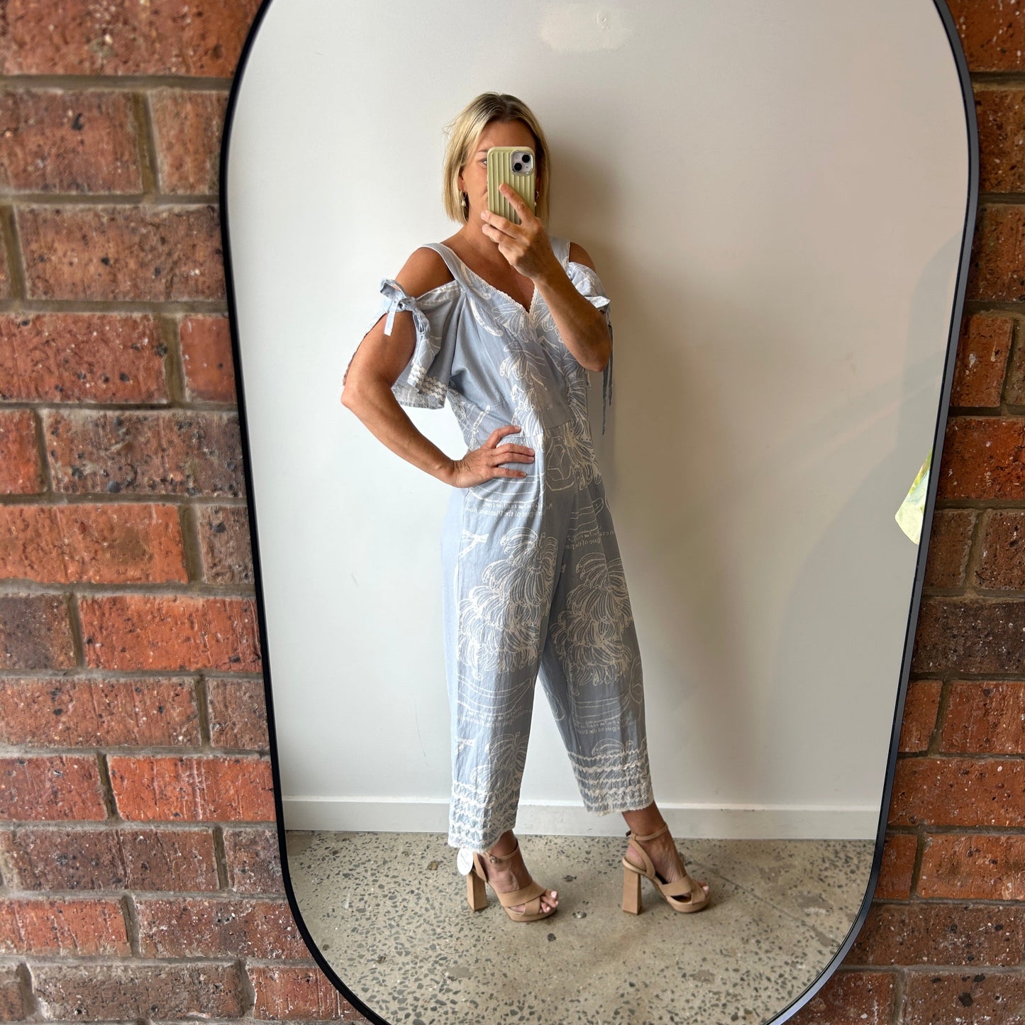 Binny Print Jumpsuit - Size 12