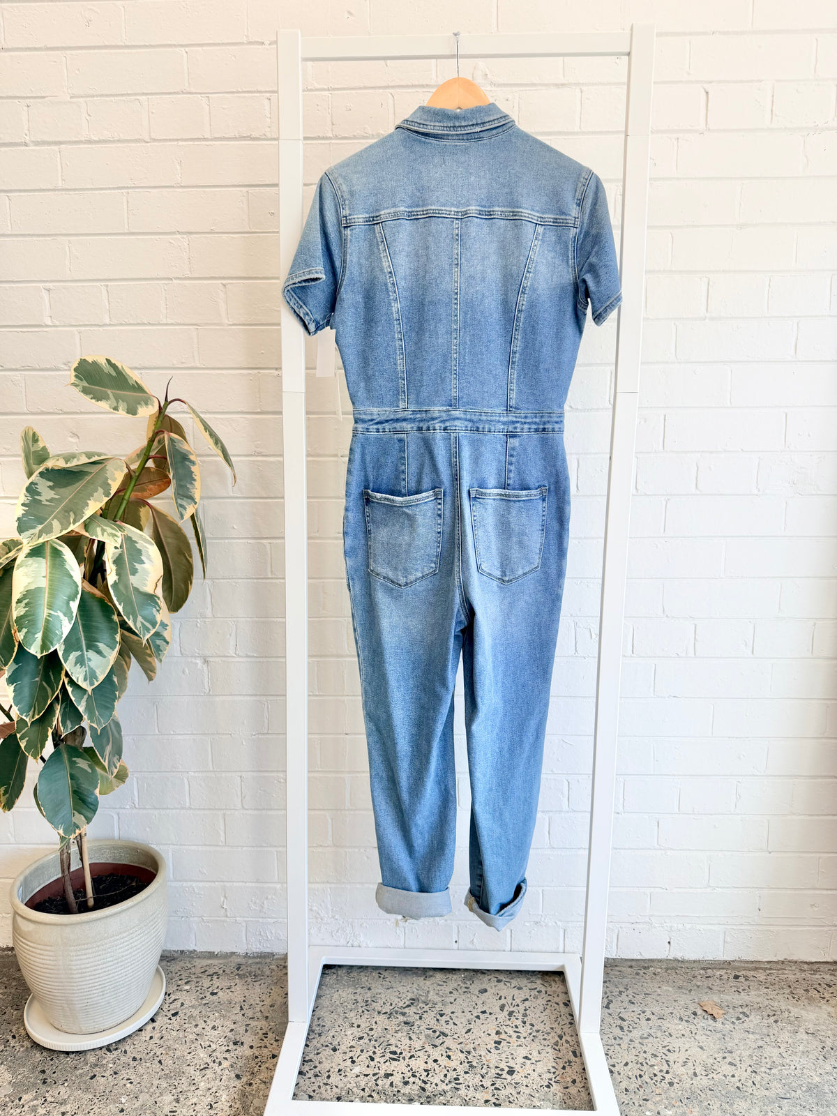 Good American Blue Denim Jumpsuit - Size 3 (12)