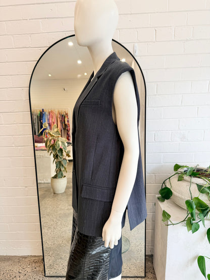 Second Female 'Briston' Pinstripe Waistcoat - Size Small (10)
