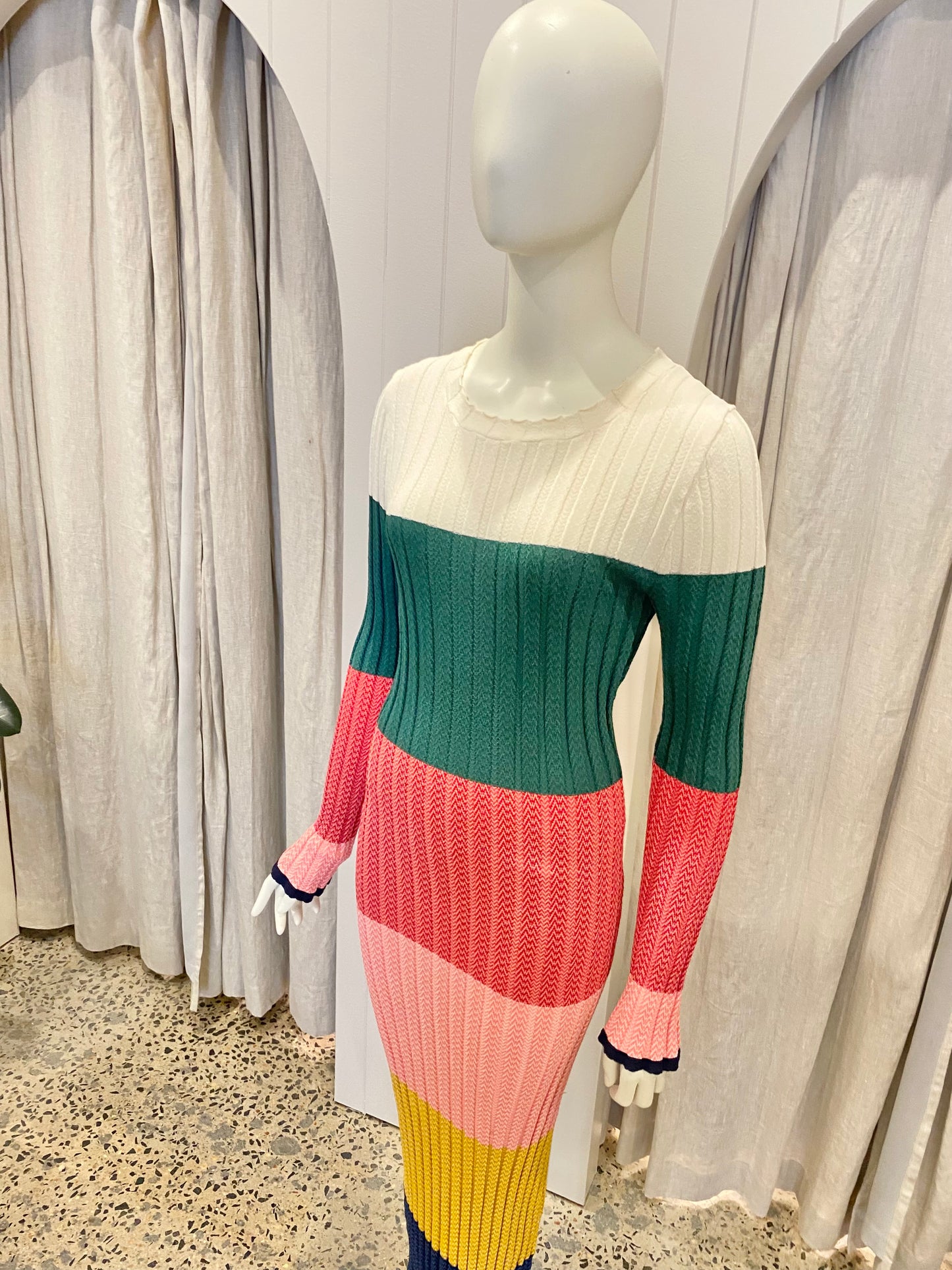 Onte 'Juli' Ribbed Knit Dress - Size M (10/12)