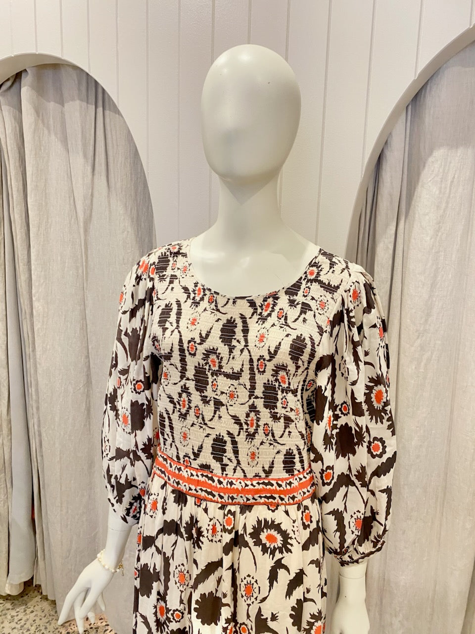 ba&sh Katel Midi Dress - Size 2 (10-12)