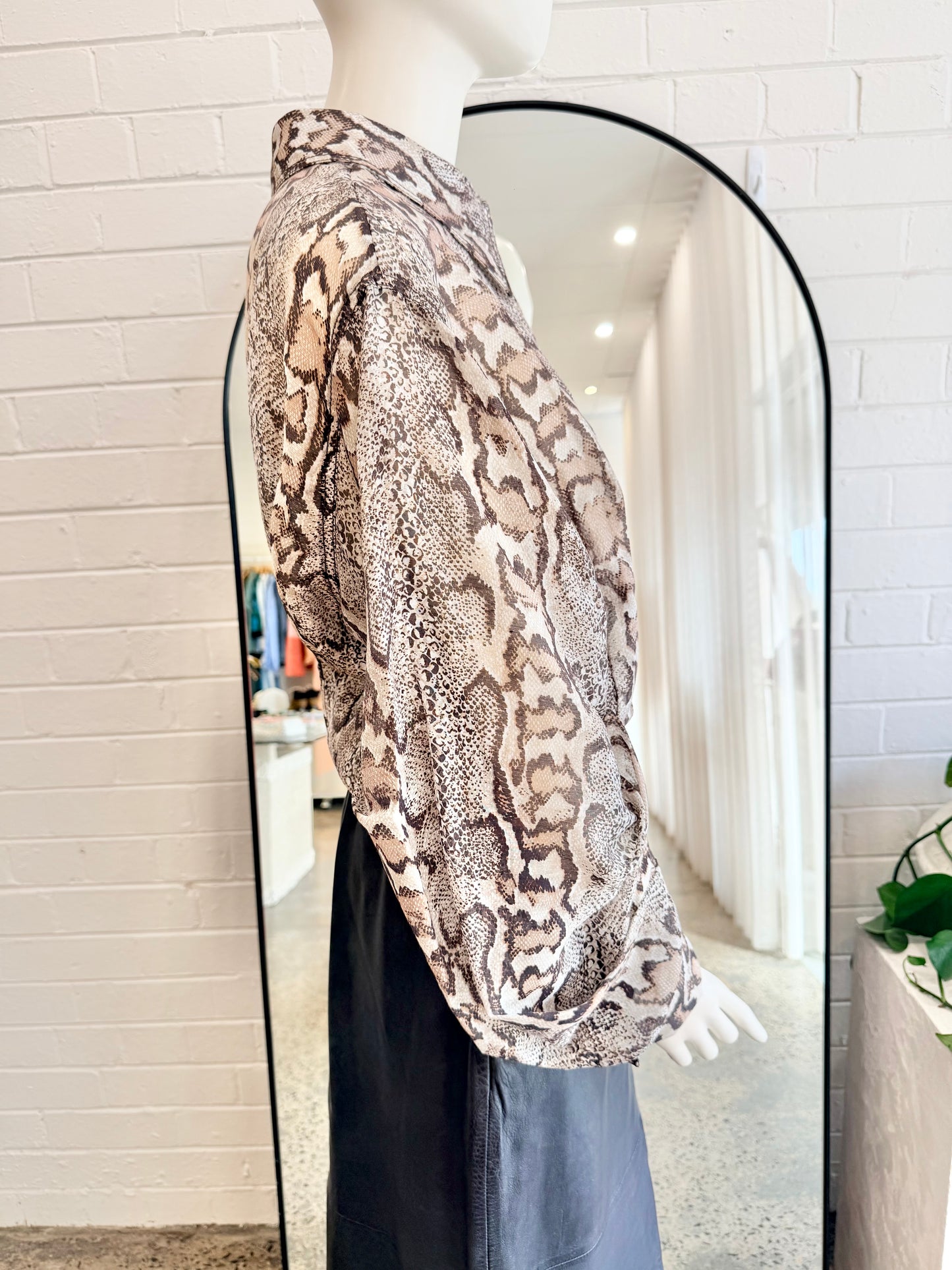 Aje Savana Murphie Shirt - Size 12 - Pre-Loved Geelong