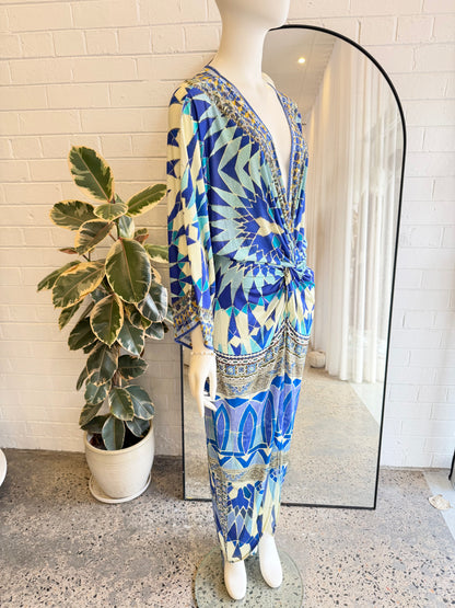 Camilla Seeing Stars Long Split Twist Front Dress - Size M (10-12)