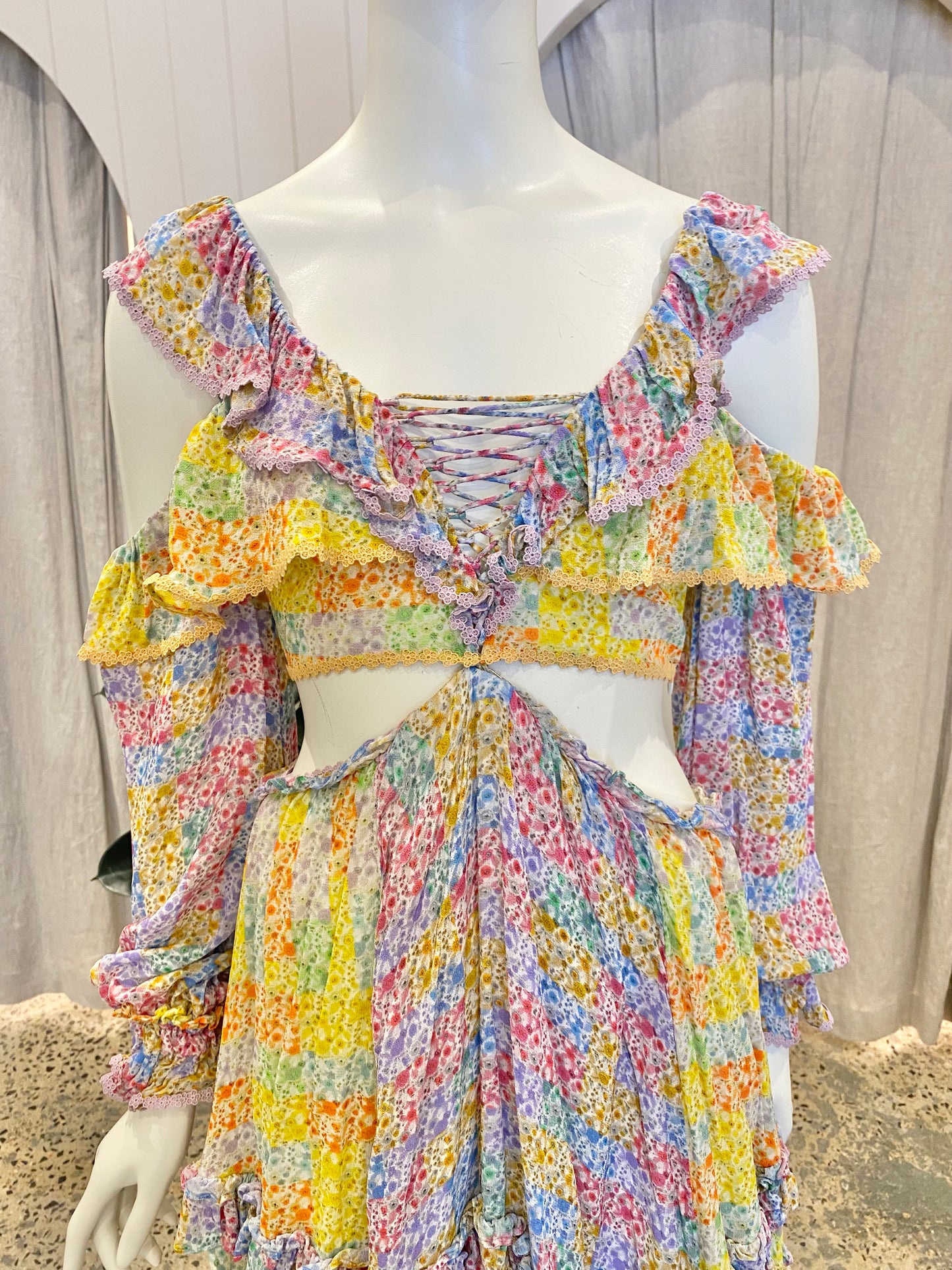 Ixiah Eden Cut Out Mini Dress - Size 6