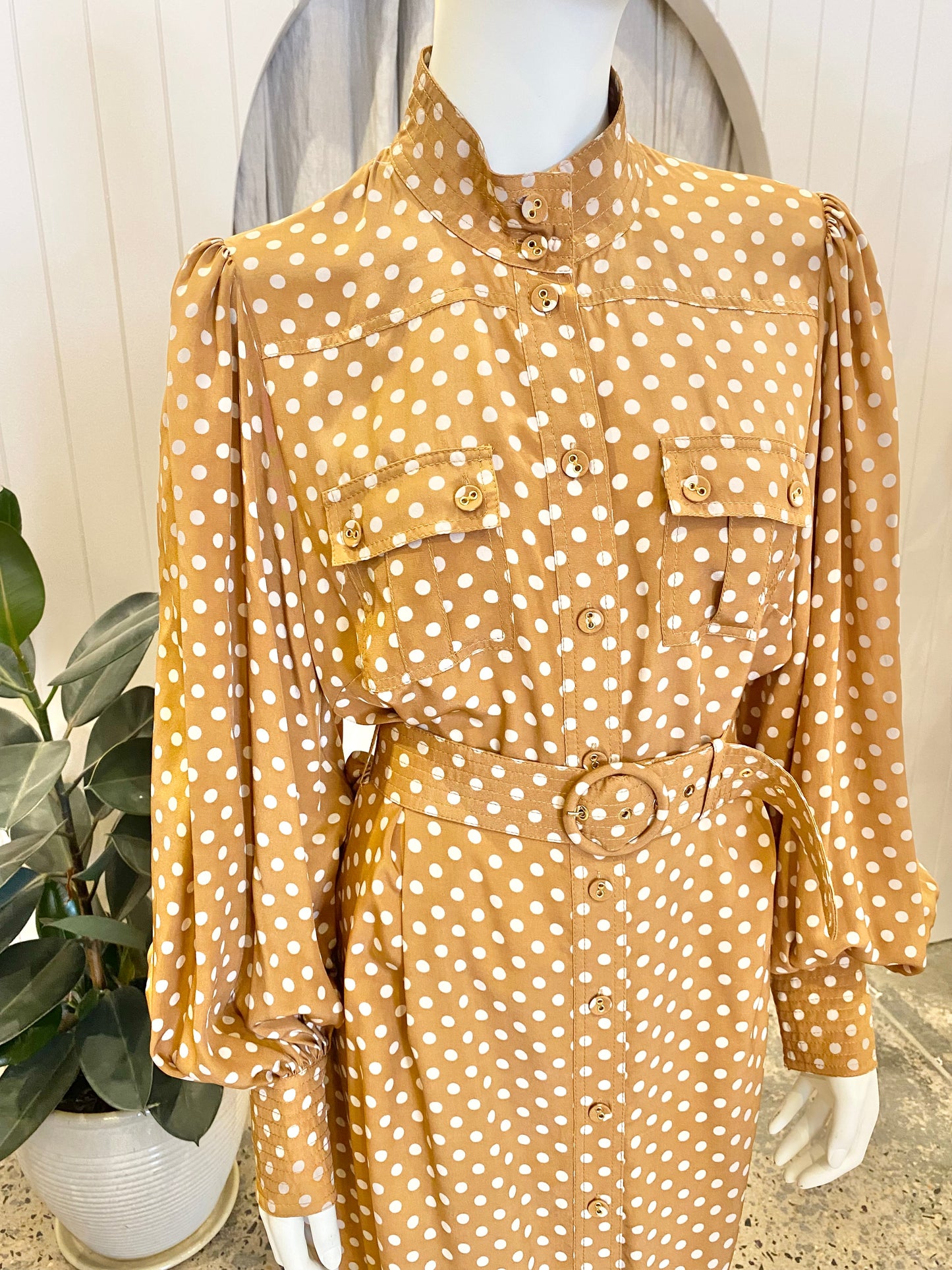 Zimmermann Polka Dot Silk Shirtdress - Size 3 (12-14)