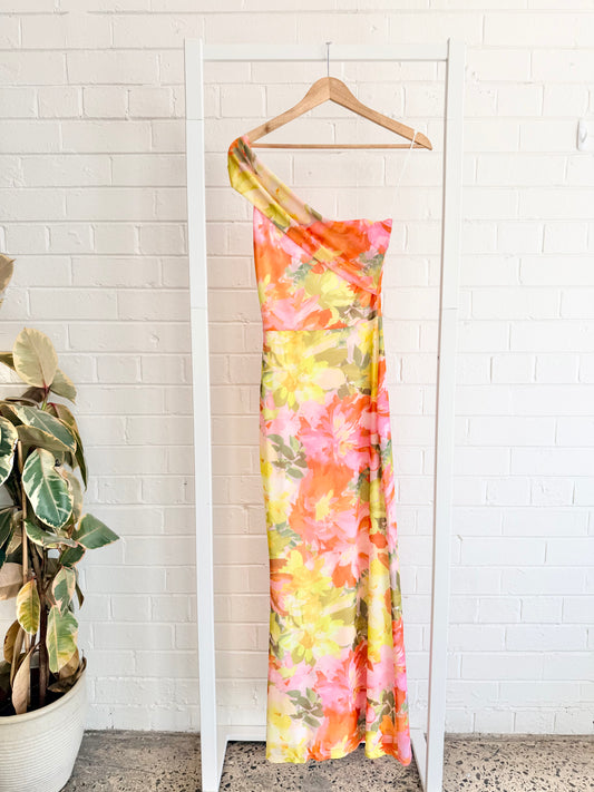 By Nicola Floral Confetti Paloma Sleeveless Maxi Dress - Size 6