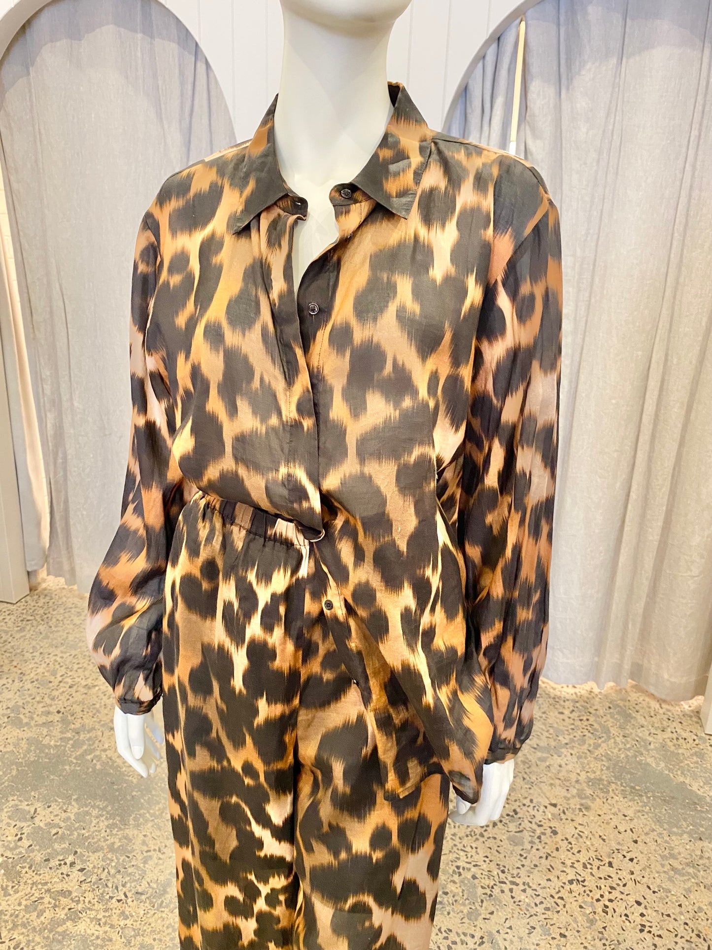 Country Road Animal Print Co-Ord Set - Size 12