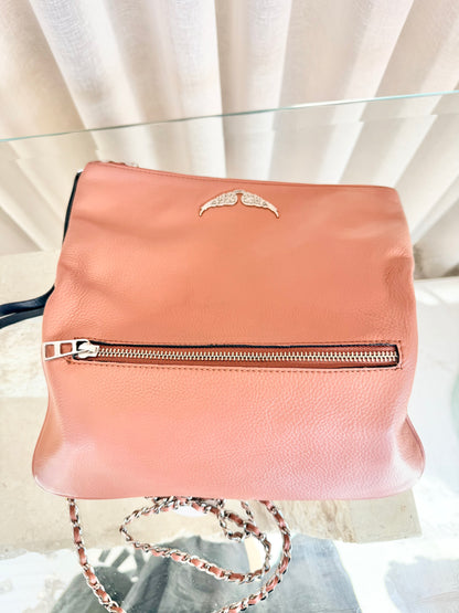 Zadig and Voltaire Pink Rock Clutch