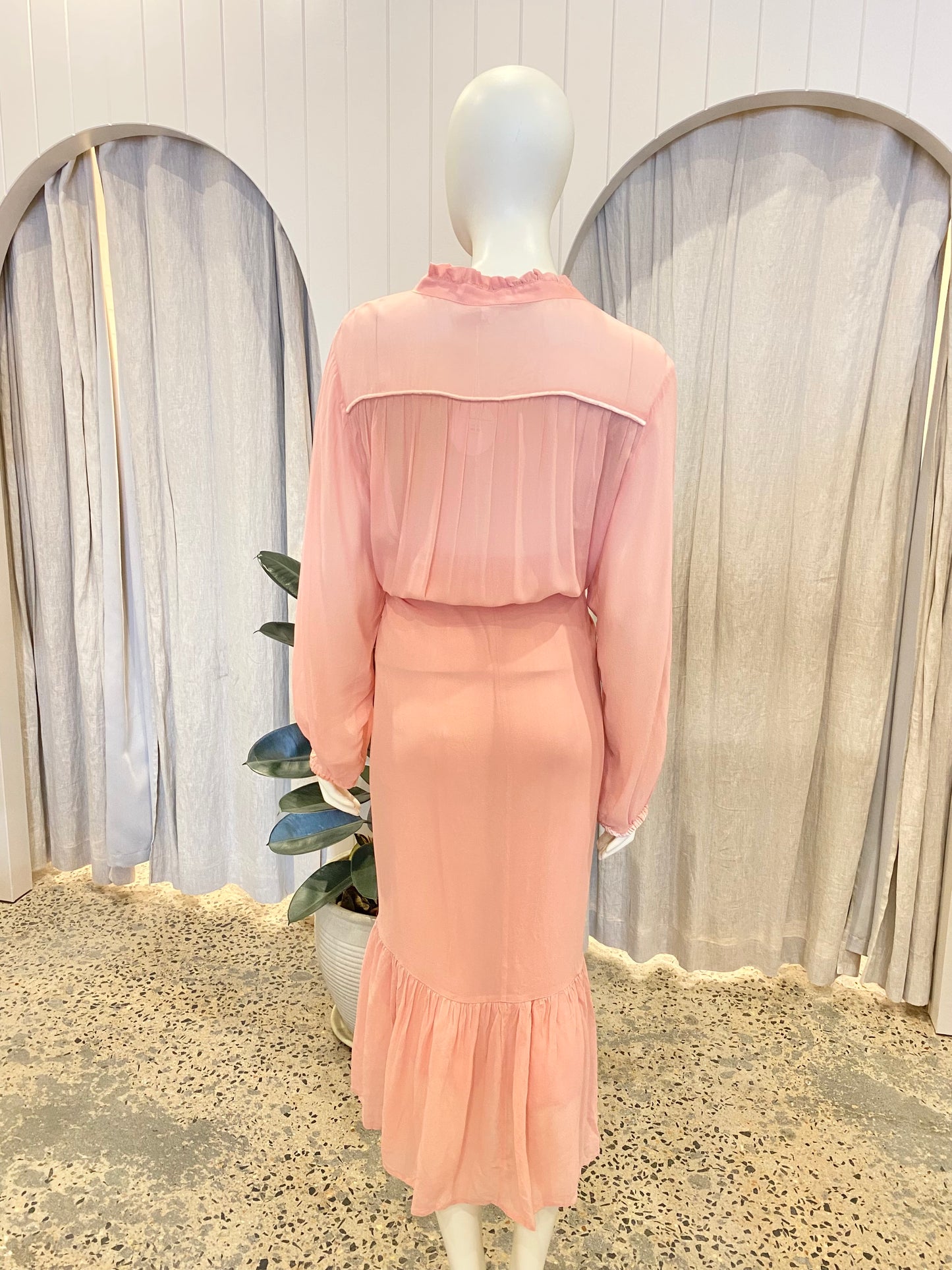 Flannel Tobi Wrap Skirt Dress - Size 4 (14/16)