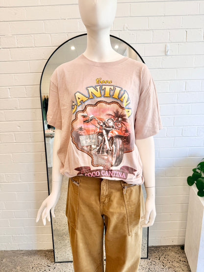 Spell & The Gypsy Collective 'Coco Cantina' Biker Tee - Size XXL (14)