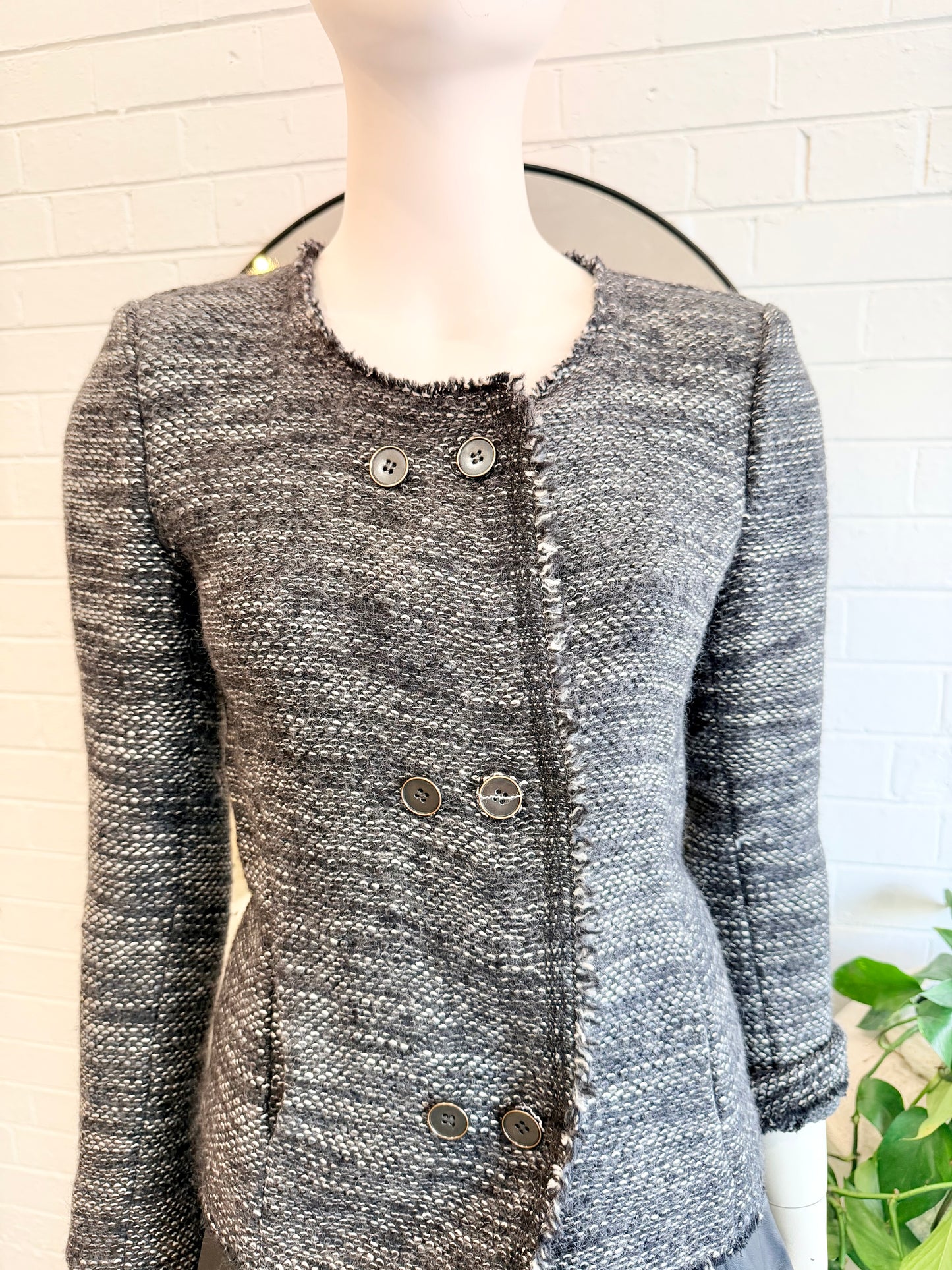 Isabel Marant Black Tweed Jacket - Size 40 (8)