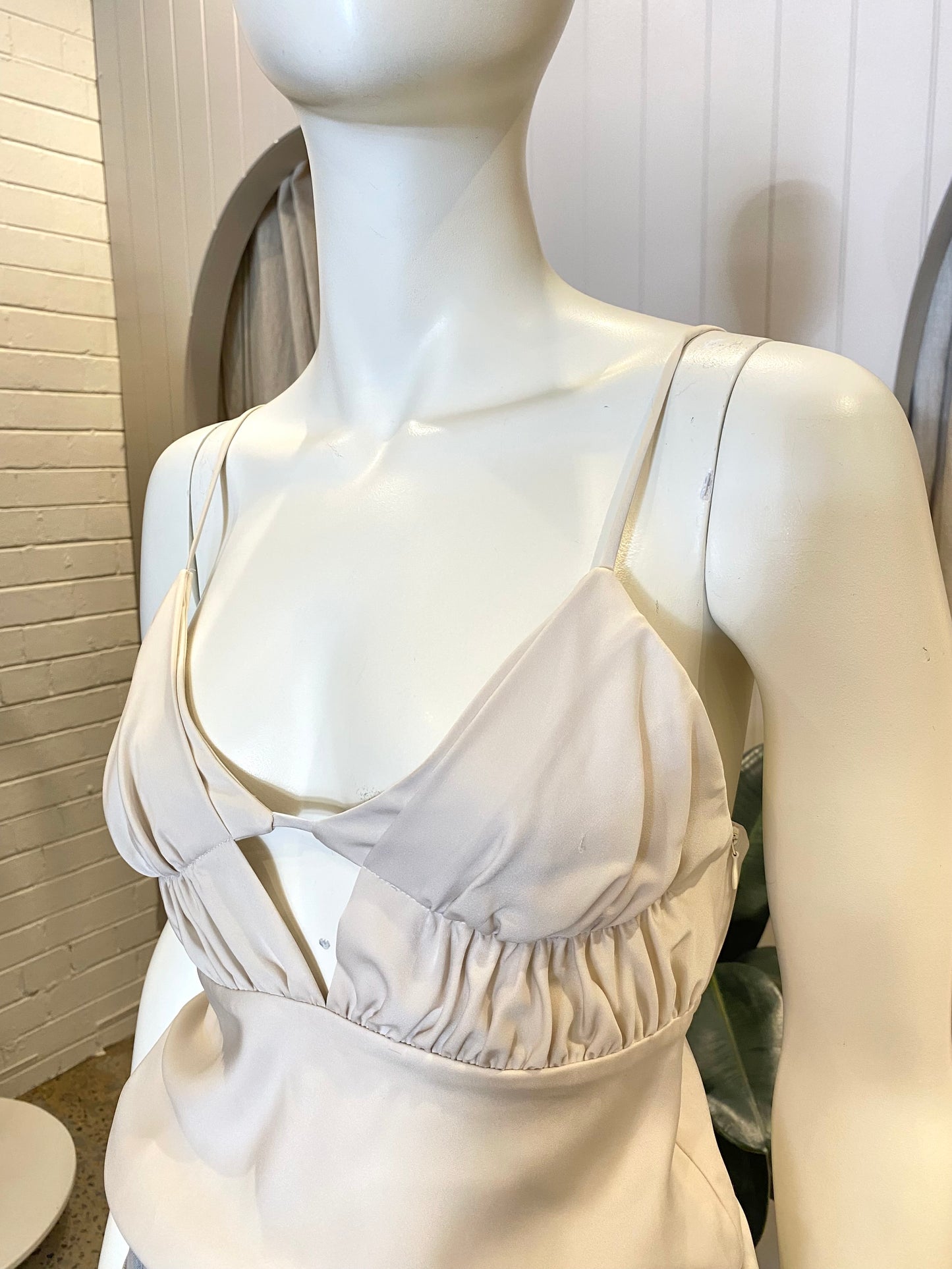 Camilla and Marc Sola Cami in Ivory - Size 8