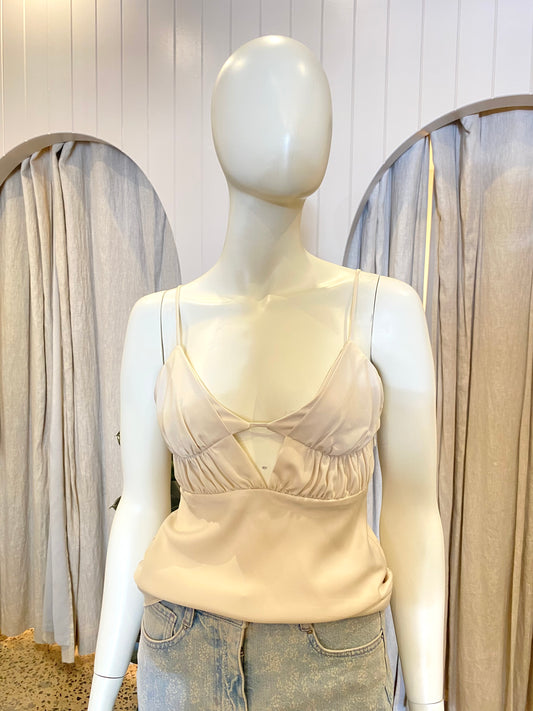 Camilla and Marc Sola Cami in Ivory - Size 8