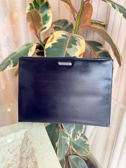 Saint Laurent Paris Nero I-Pad Militar Pouch