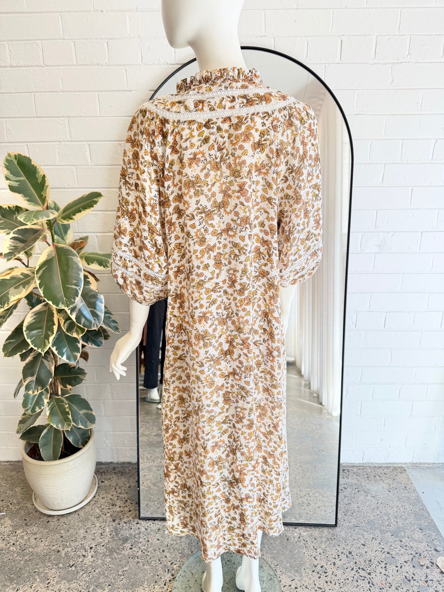 Zoe Kratzmann Floral Traverse Midi Dress  - Size 2