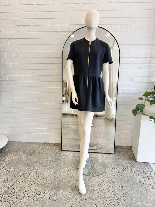 Louis Vuitton Wool Blend Mini Dress in Black - Size 42 (12-14)