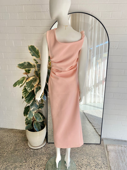 Misha 'Gia' Midi Dress in Rose - Size 10