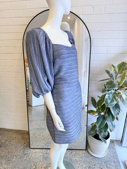 Suboo Metallic Mira Mini Dress - Size L (12)