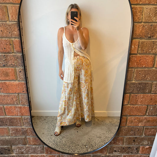 Kinney Hampton Pant in Neon Floral - Size XS (6/8)