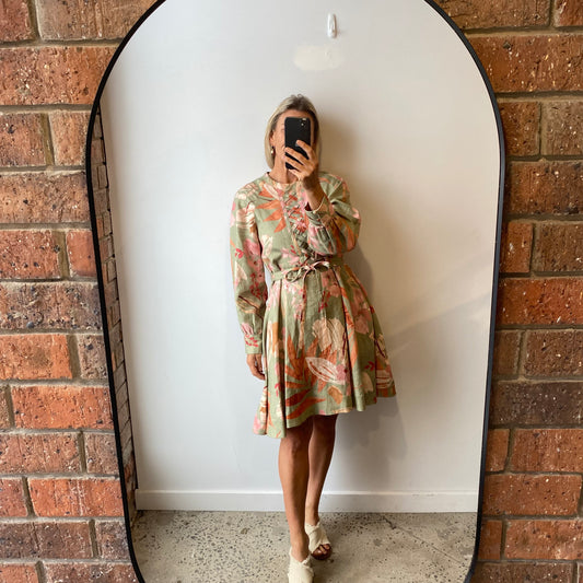 Morrison 'Essie' Linen Mini Dress - Size 2 (10/12)