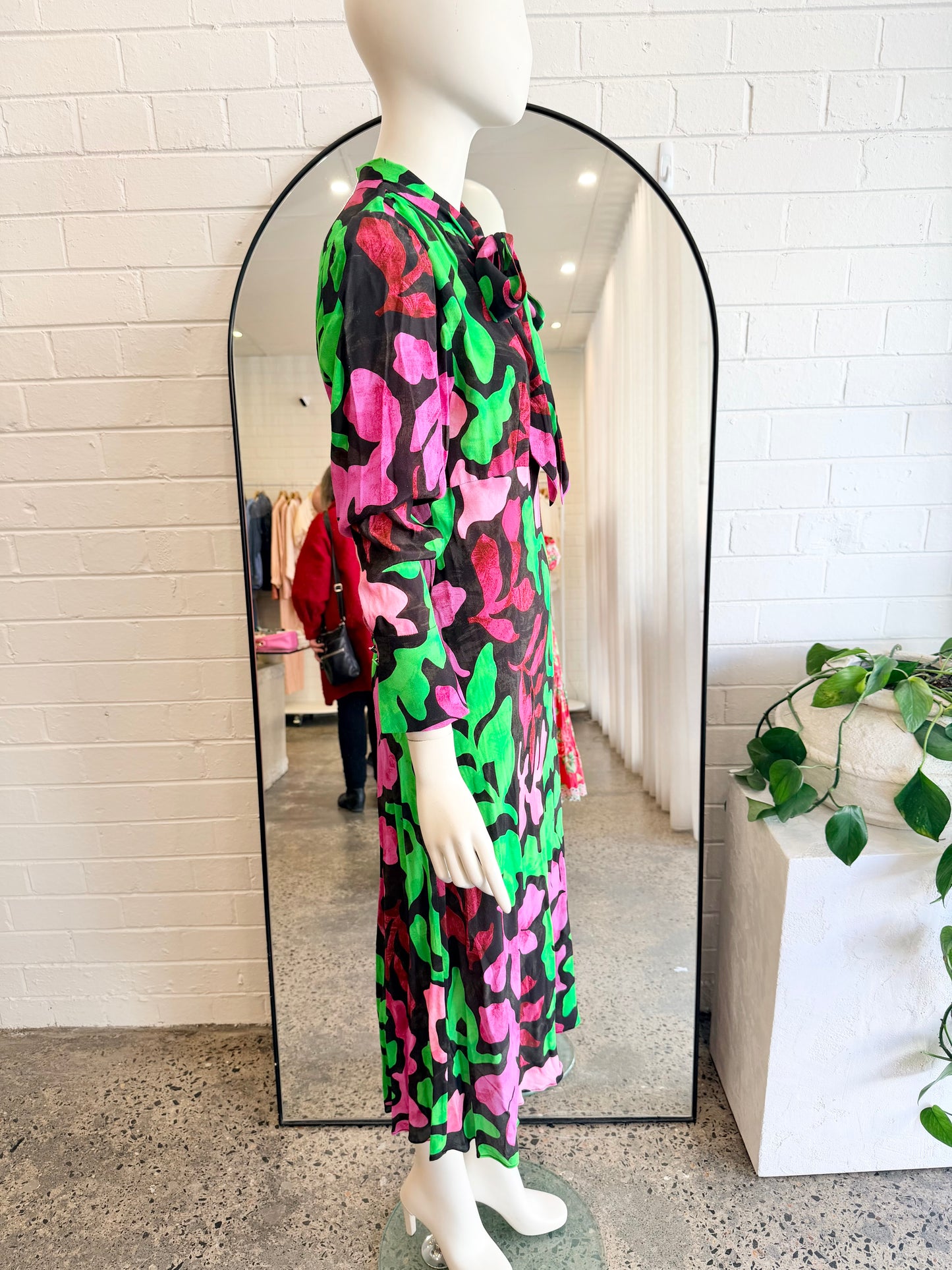 Husk 'Cortess' Print Midi Dess - Size 12 - Pre-Loved Geelong 3