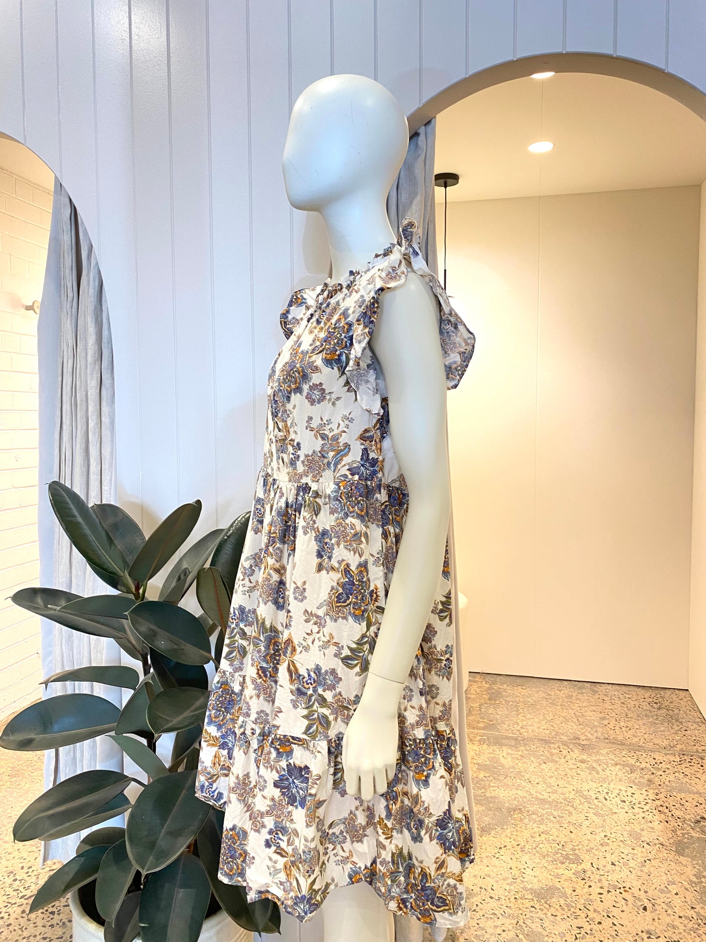 Kachel Maisy Ruffle Mini Dress - Size 10