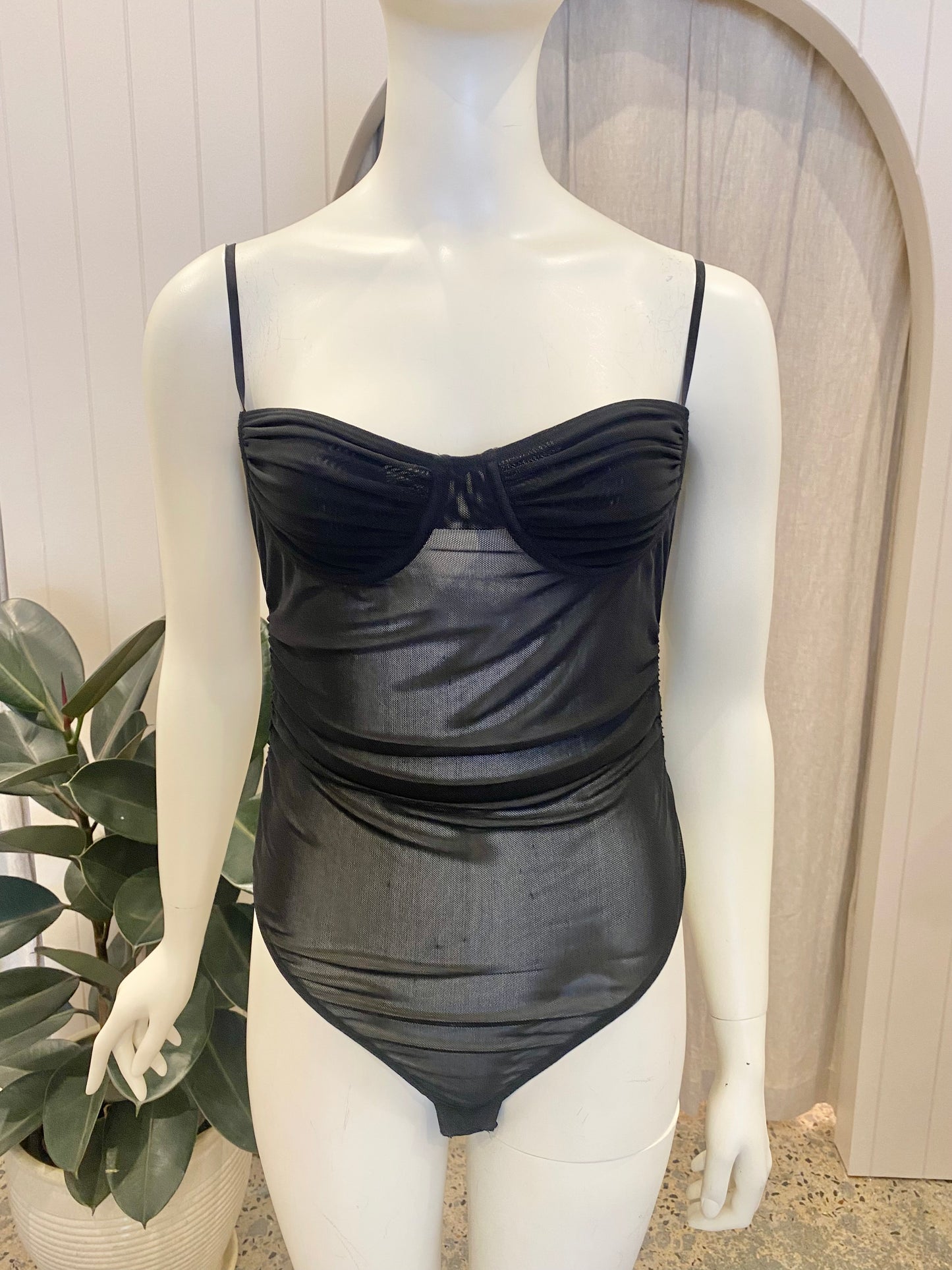 Camilla & Marc Majorelle Mesh Bodysuit - Size 12