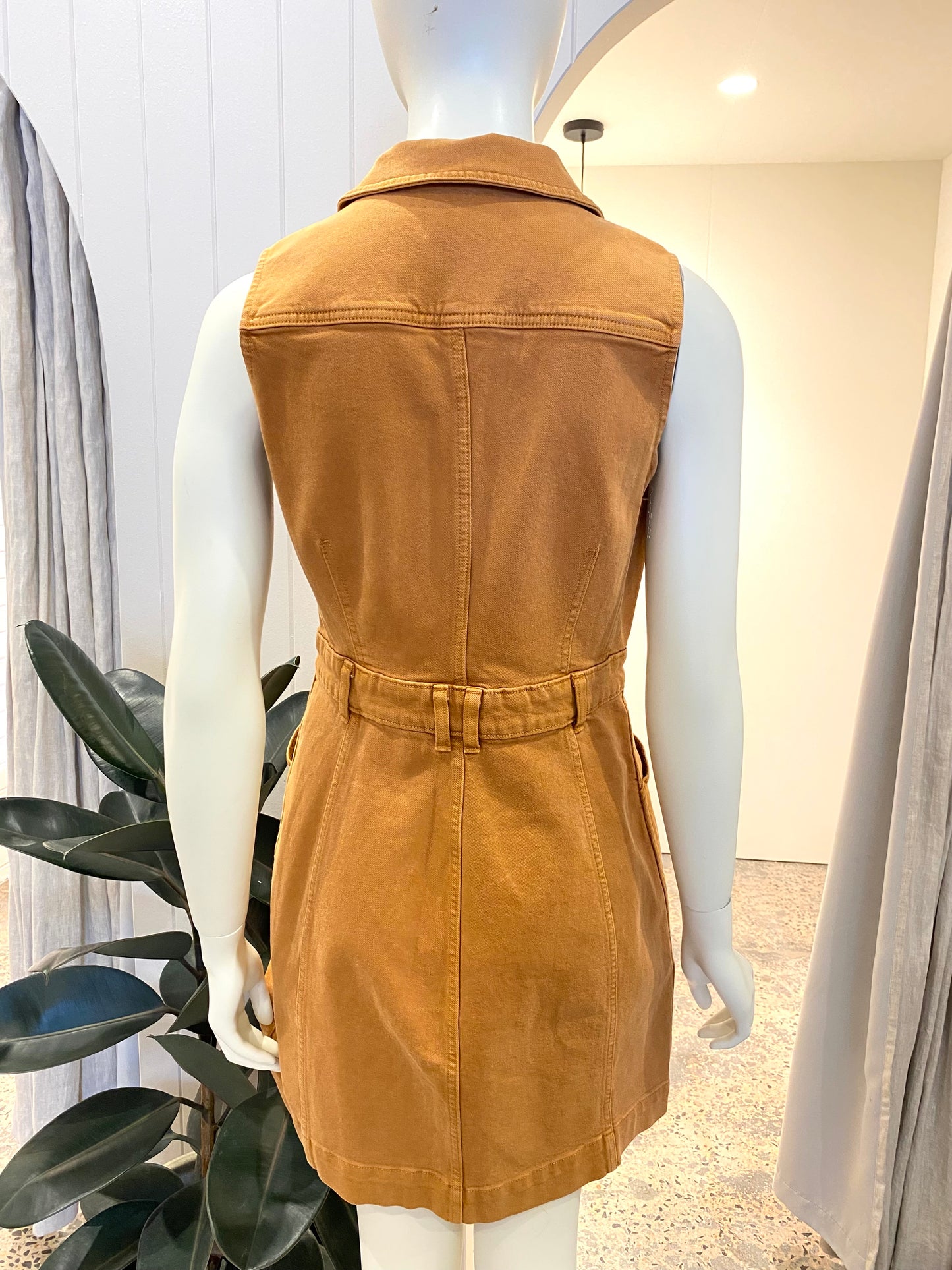 & Other Stories Sleeveless Denim Dress - Size 12