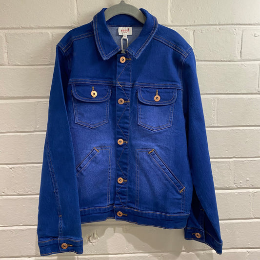 Seed Denim Shirt in Indigo - Size 10